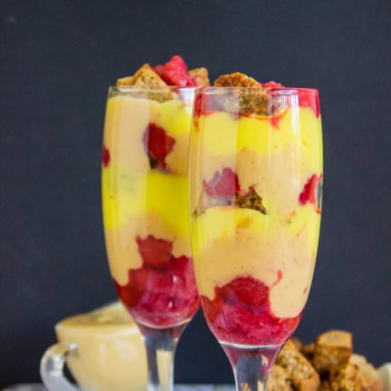 Lemon Curd Crouton Parfait