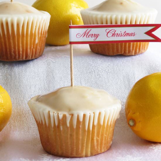 Glazed Lemon Cupcakes