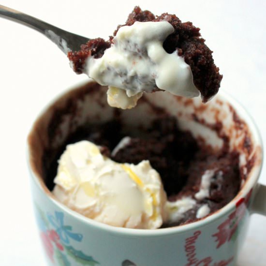 Mascarpone Chocolate Orange Mug Cake