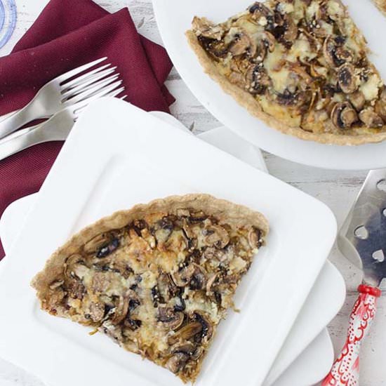 Caramelized Onion & Mushroom Tart