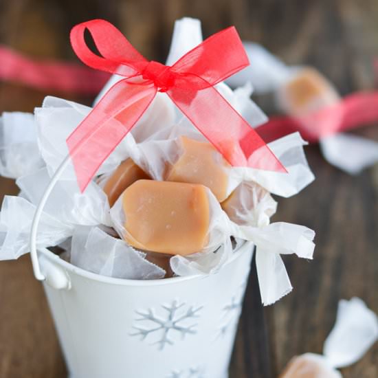 Homemade Christmas Caramels