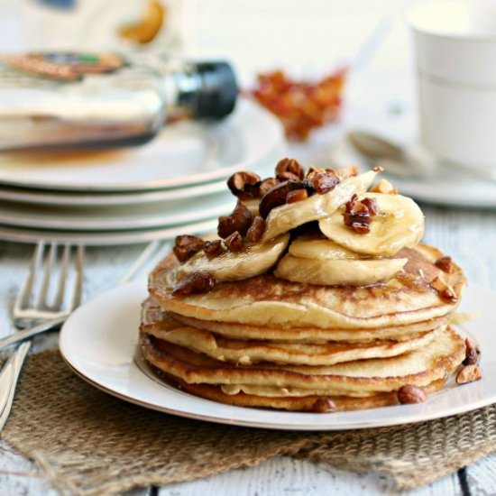 Banana Cashew Pancakes