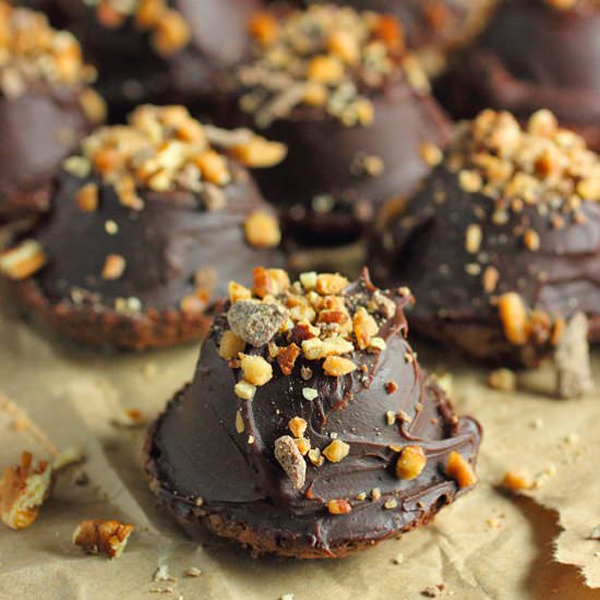 Chocolate Covered Turtle Brownie