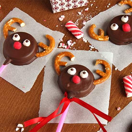 Choc Oreo Reindeer Cookies