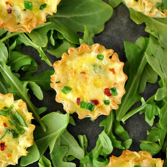 Mini Phyllo Quiche Cups