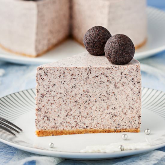 No bake poppy seed cheesecake