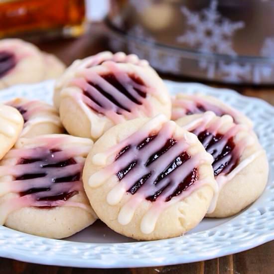 Raspberry Almond Thumbprints
