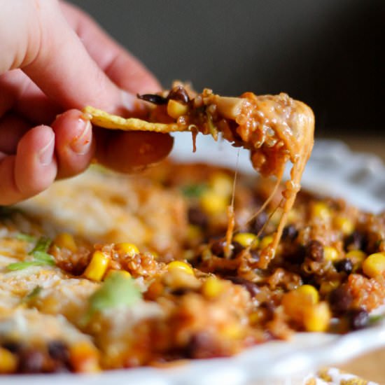 Black Bean Quinoa Enchilada Bake