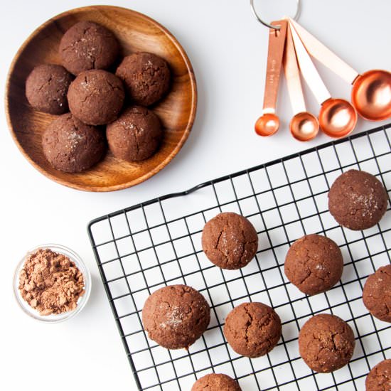Cocoa Sea Salt Brown Butter Cookies