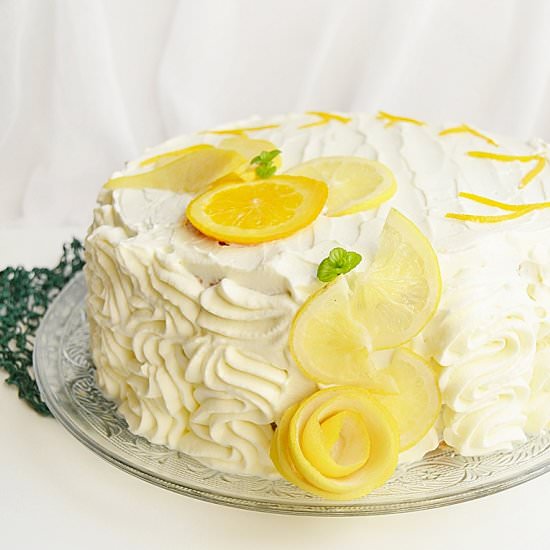 Quince Cream Cake