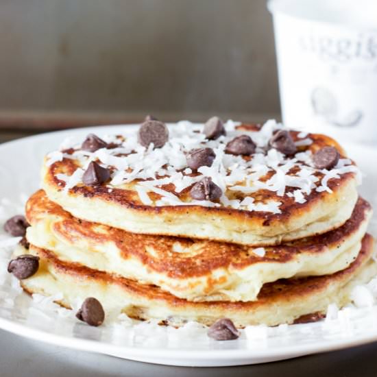 Coconut Yogurt Pancakes