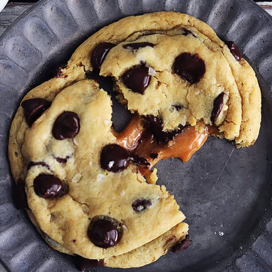 Caramel Chocolate Chip Cookies
