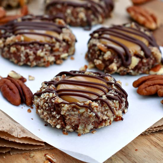 Turtle Thumbprint Cookies