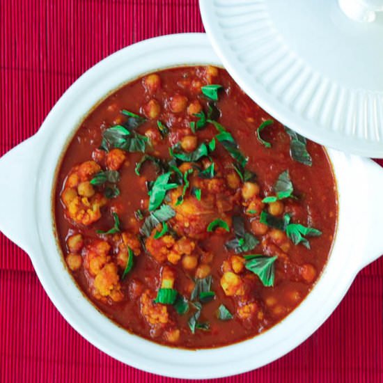 Italian Curried Cauliflower Stew