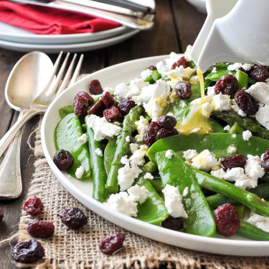 Red Green and White Christmas Salad