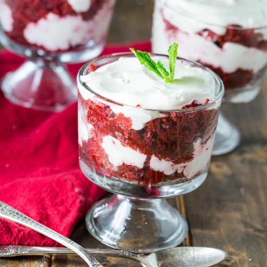 Individual Red Velvet Trifles