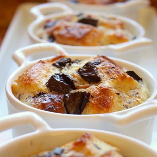 Orange and Chocolate Bread Puddings