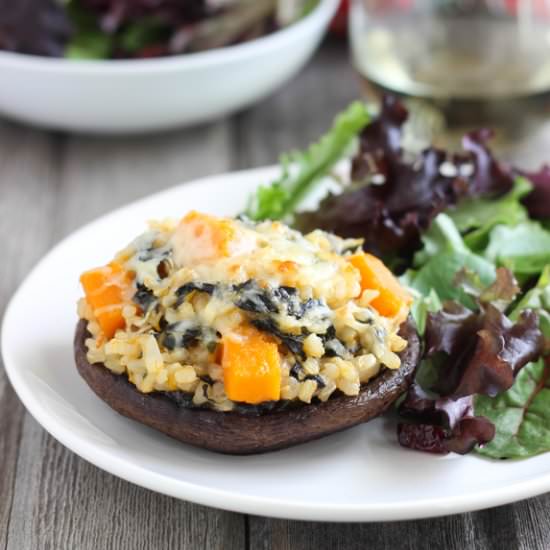 Butternut Squash Risotto Mushrooms
