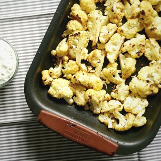 Mustardy Cauliflower and Sour Cream