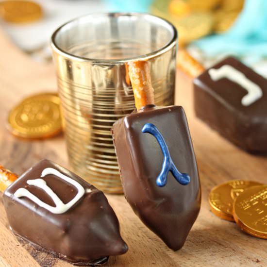 Peanut Butter Fudge Dreidels