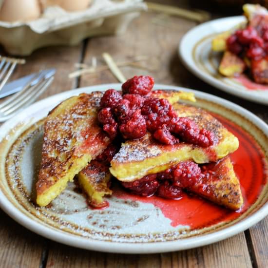 French Toast, Vanilla & Raspberry