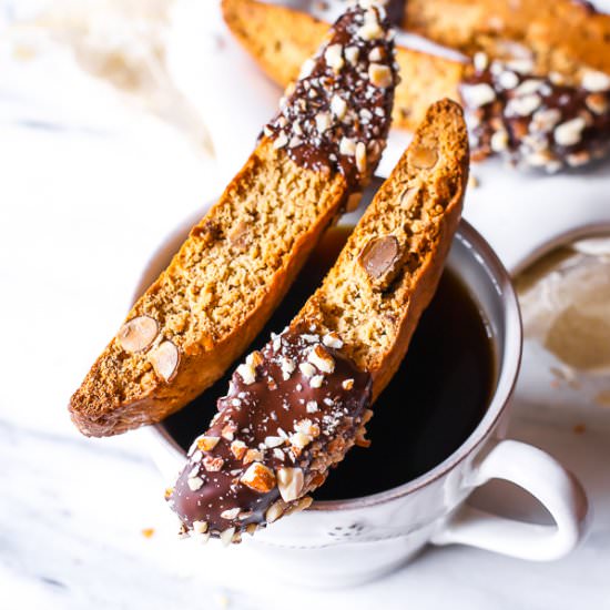 Chocolate Almond Biscotti