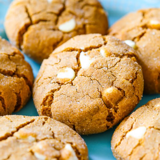 White Chocolate Molasses Cookies