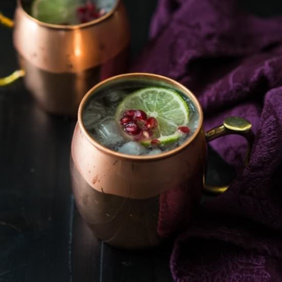 Pomegranate moscow mule