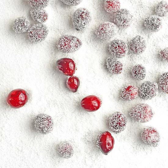 Easy Sugared Cranberries