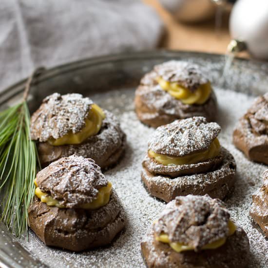 Gingerbread Eggnog Cream Puffs
