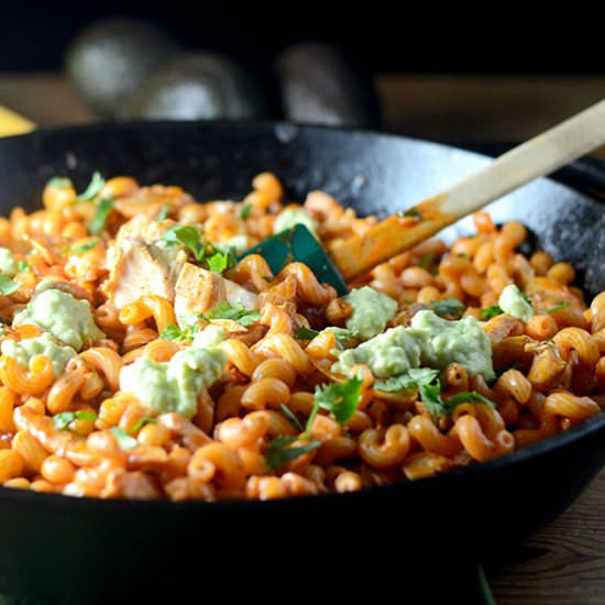Salmon Enchilada Pasta