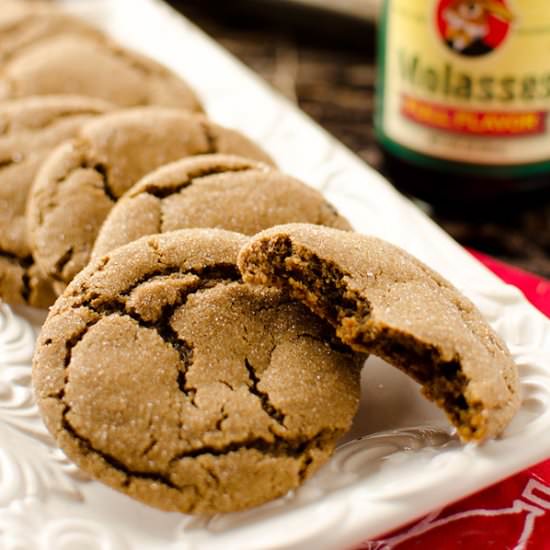 Soft Molasses Cookies