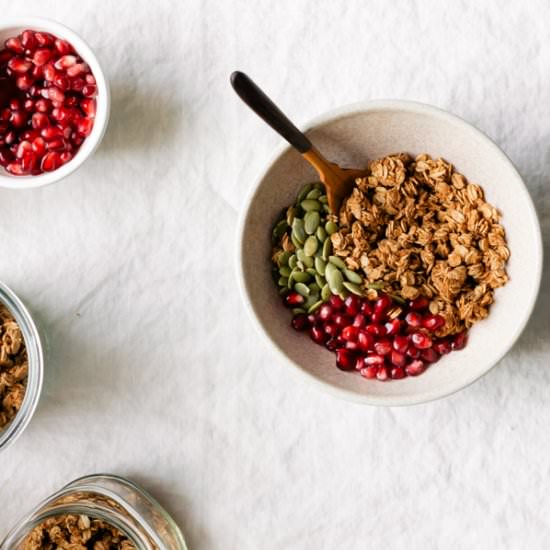 A Colorful Bowl of Spiced Granola