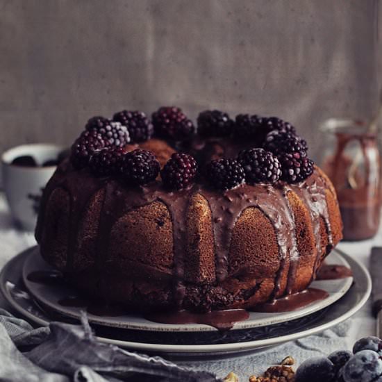 Walnut Chocolate Bundt Cake