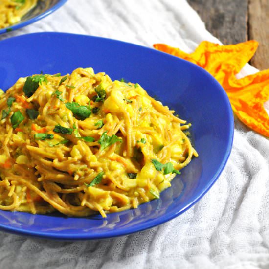 Squash Blossom Spaghetti