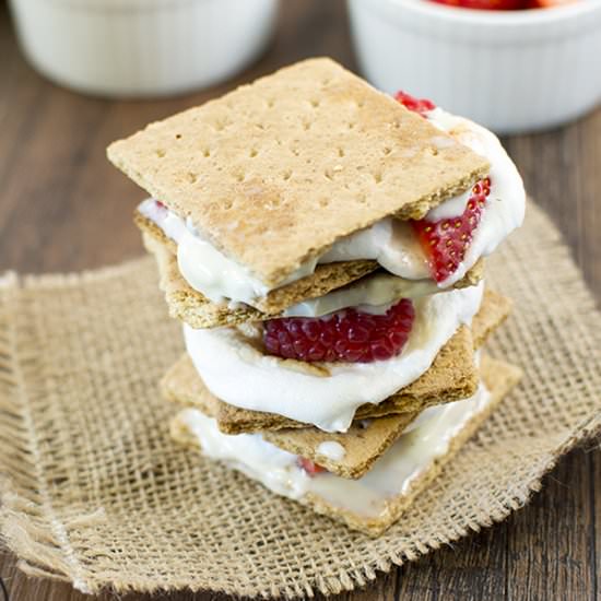 Berries and Cream Smores