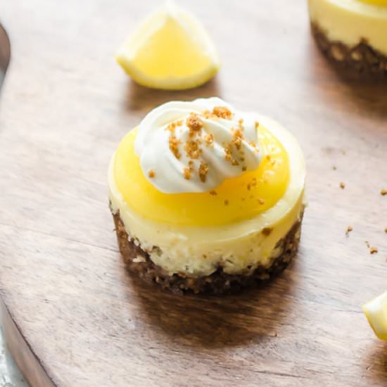 Mini Lemon Cheesecakes (GF)