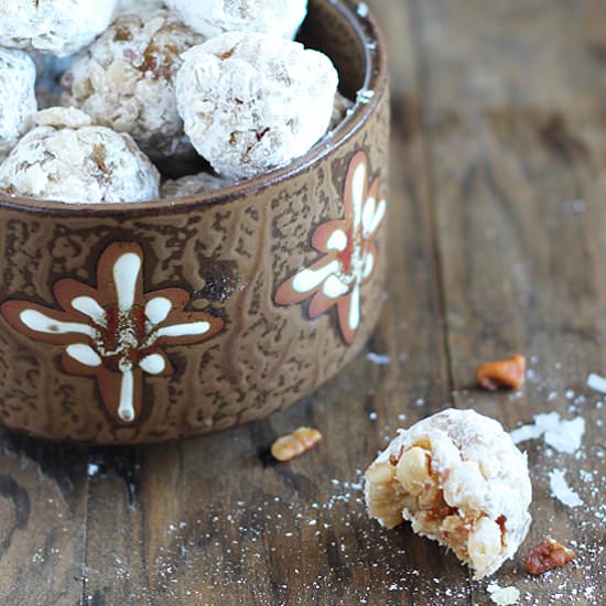 Bourbon Coconut Date Balls