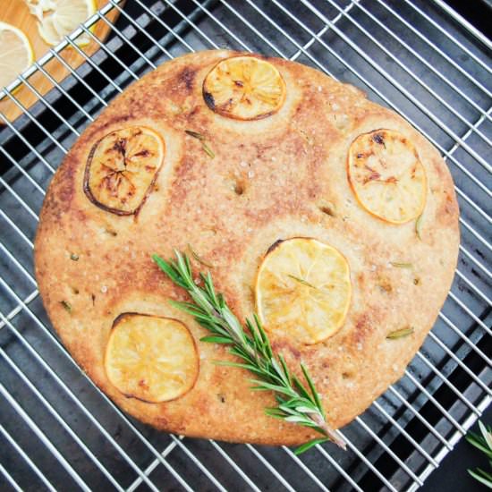 Rosemary and Meyer Lemon Focaccia