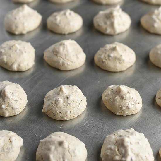 Pecan Meringue Cookies