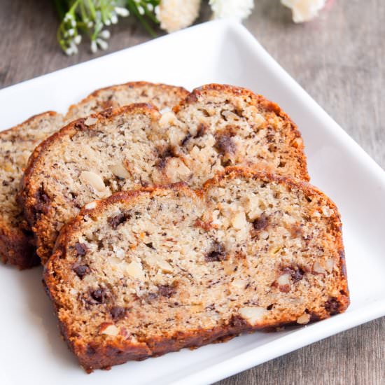 Eggless Banana Bread