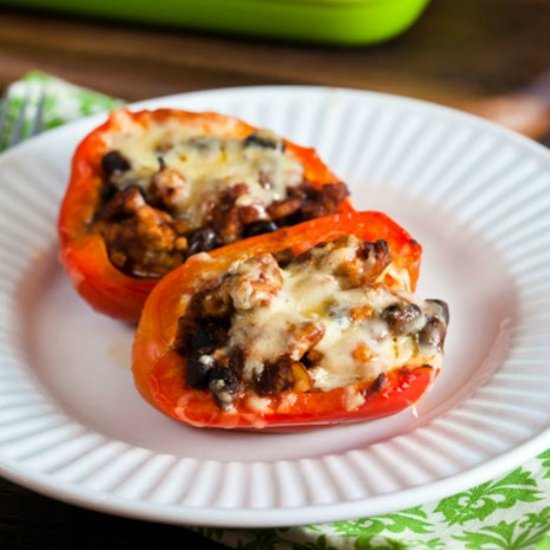 Turkey Taco Stuffed Peppers