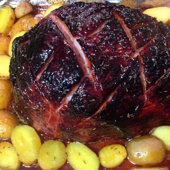 Roasted Ham and Potatoes