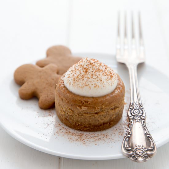 Mini Gingerbread Cheesecakes