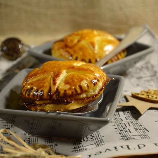 Duck Pate and Confit of Onion Pie