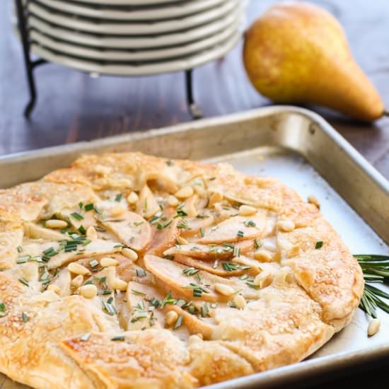 Pear And Goat Cheese Galette