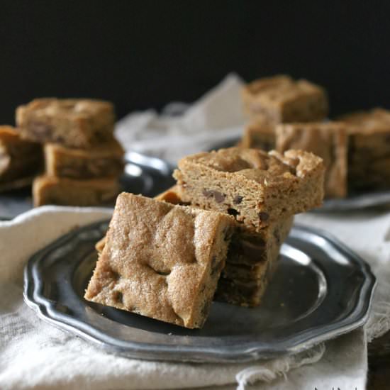 Peanut Butter Stuffed Cookie Bars