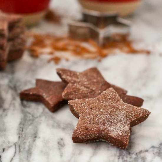 Peppermint Chocolate Sugar Cookies