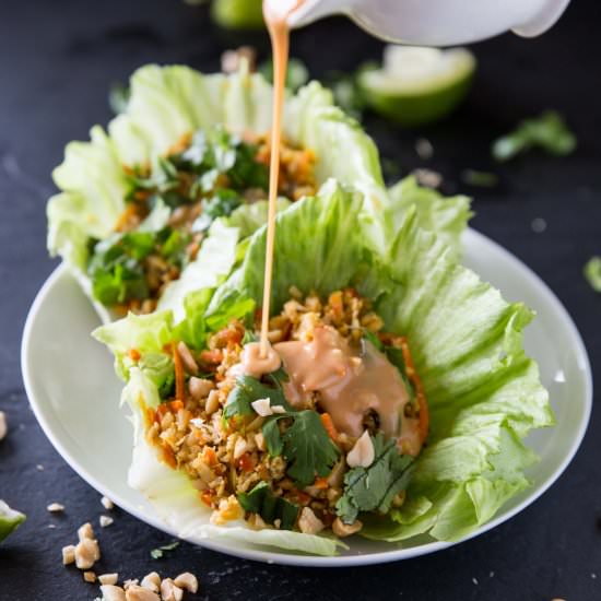 Cauliflower Veggie Lettuce Wraps