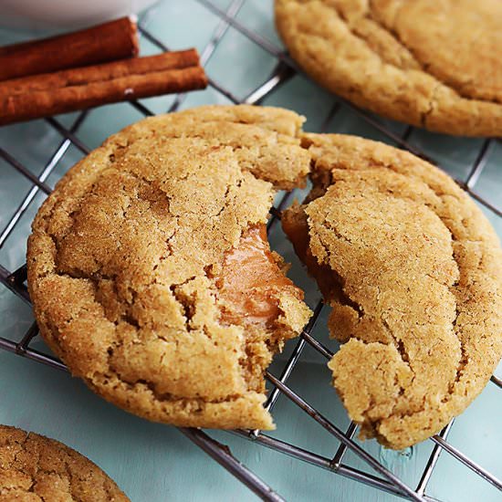 Caramel Snickerdoodle Cookies